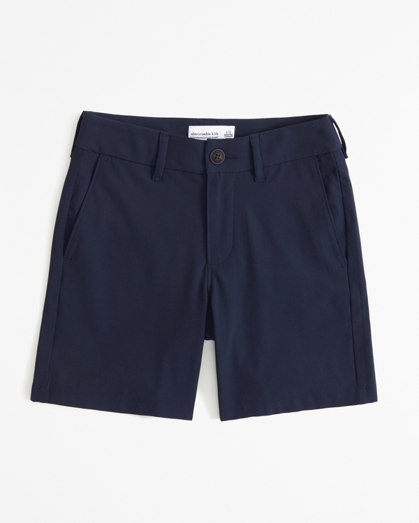 Old Navy Straight Built-In Flex Tech Twill Uniform Shorts for Boys