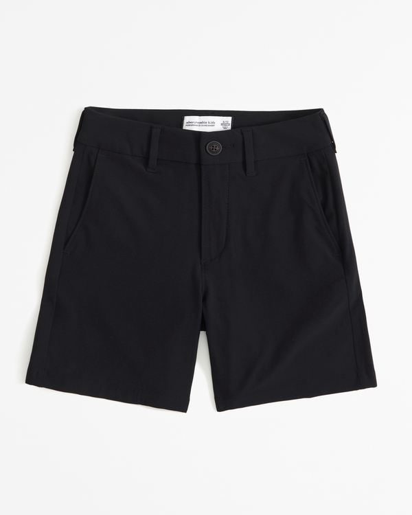 performance chino shorts, Black