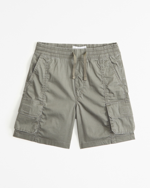 utility pull-on shorts, Green