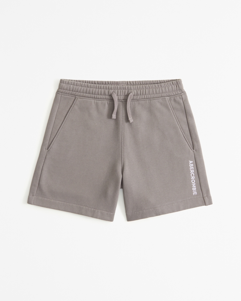 boys logo fleece shorts | boys bottoms | Abercrombie.com