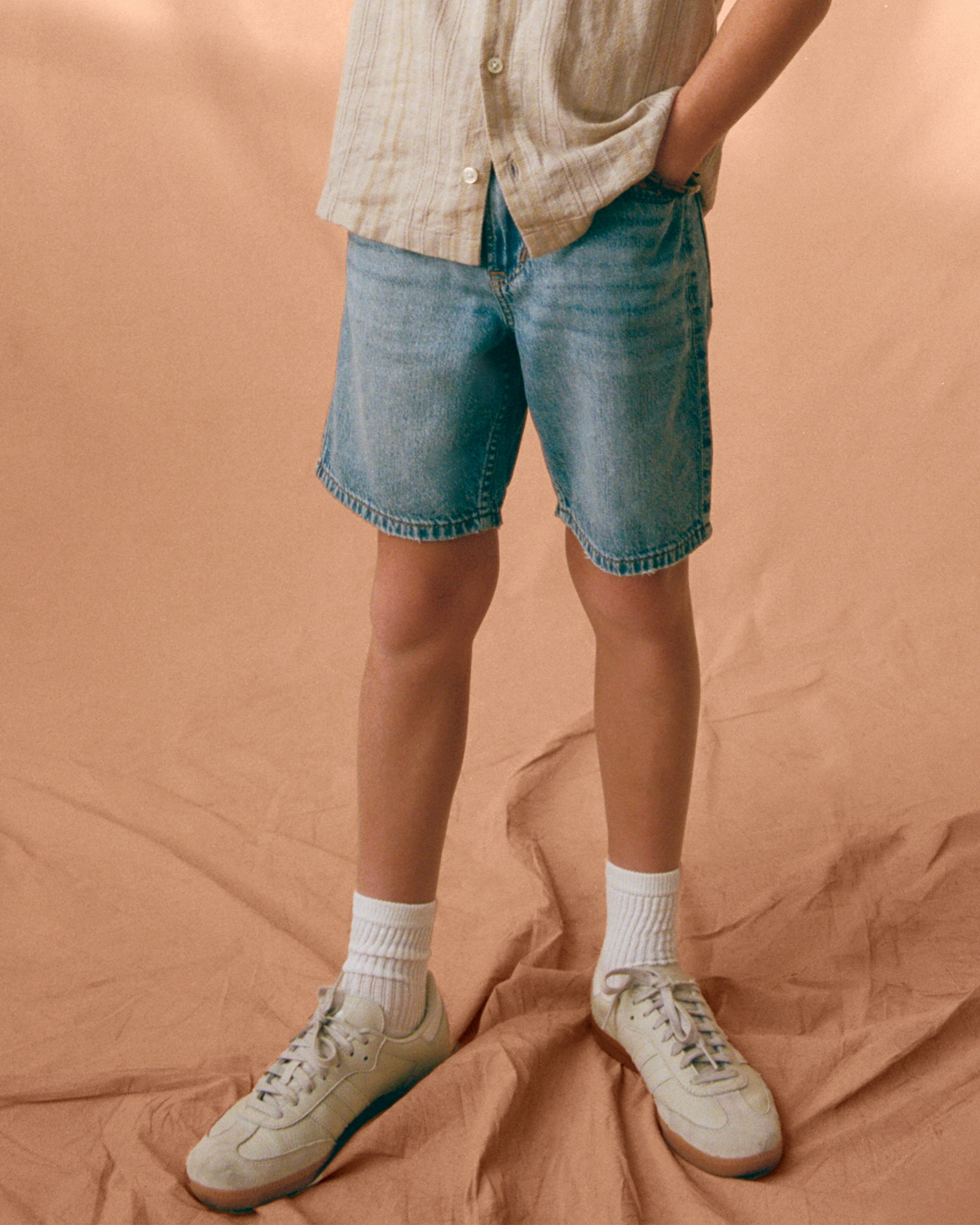 Abercrombie kids hot sale jean shorts