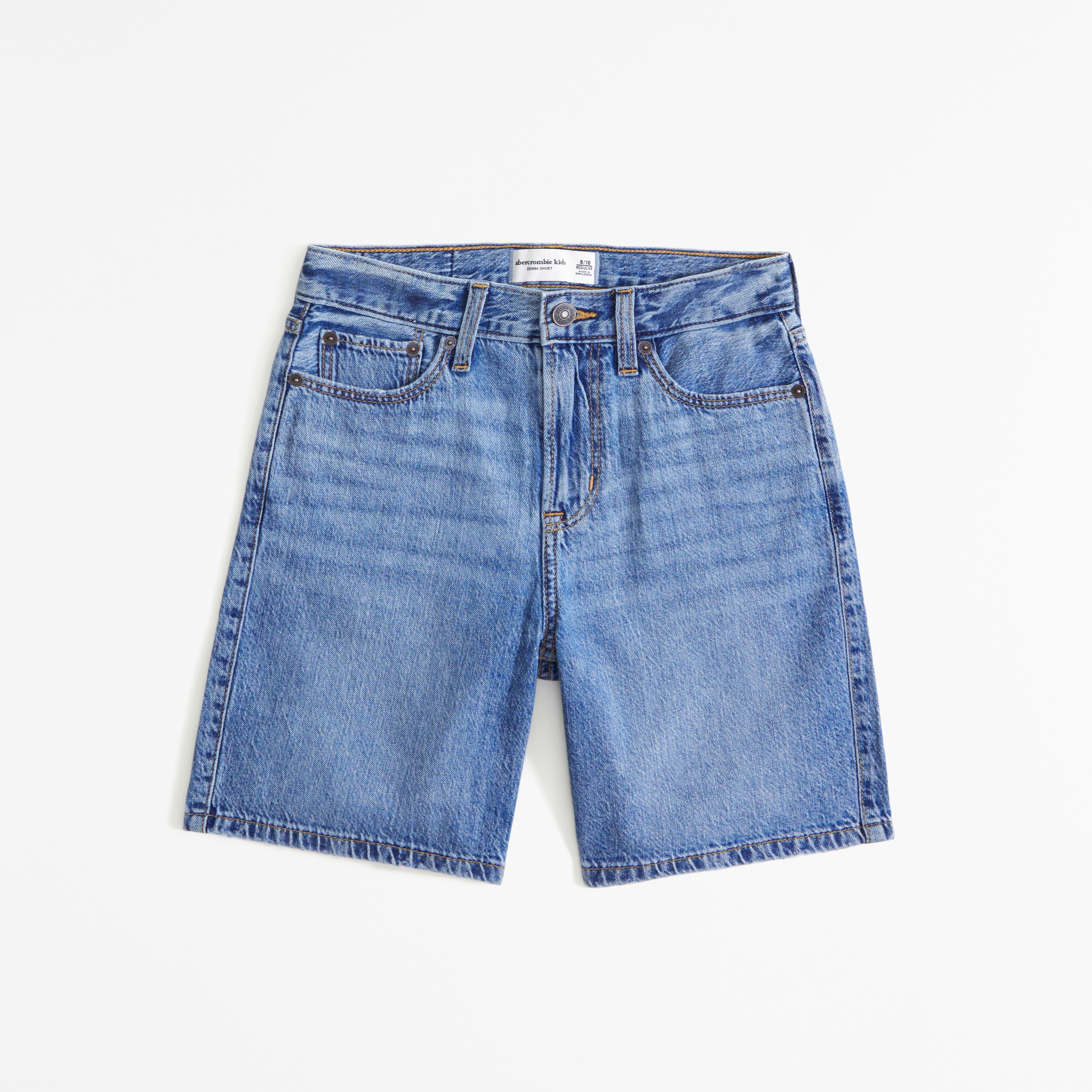 Medium wash hot sale denim shorts