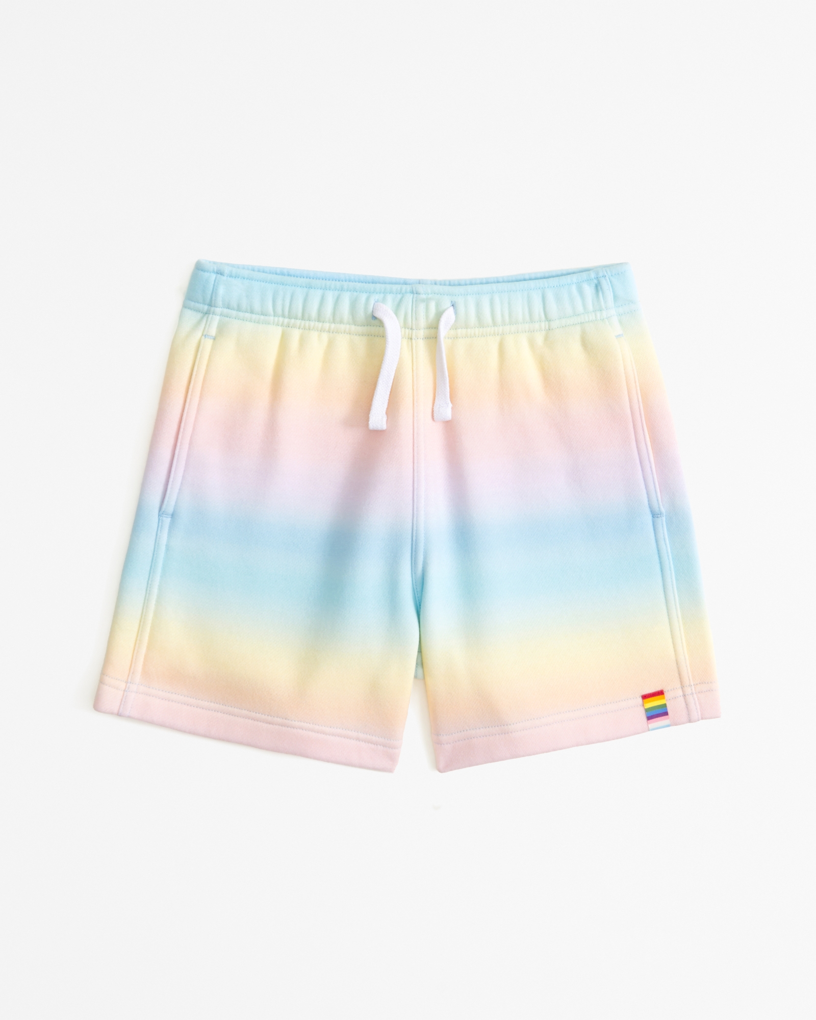 kids pride fleece shorts