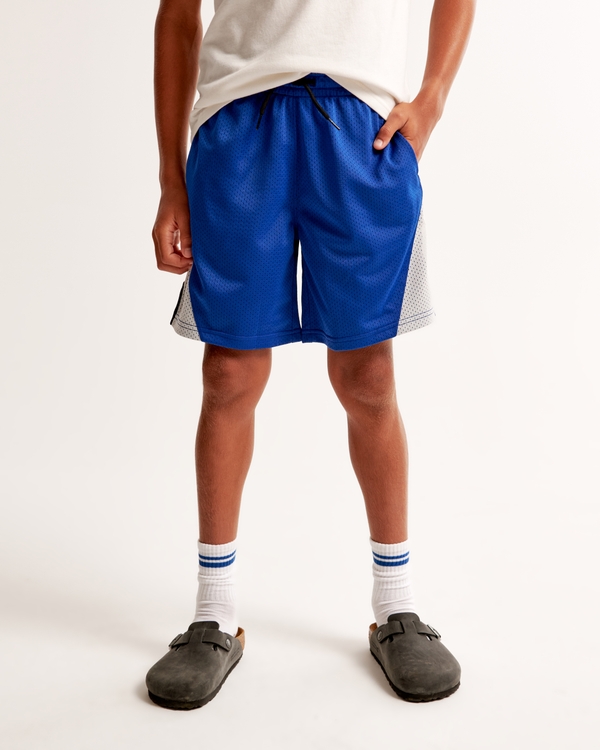 mesh soccer shorts, Twilight Blue