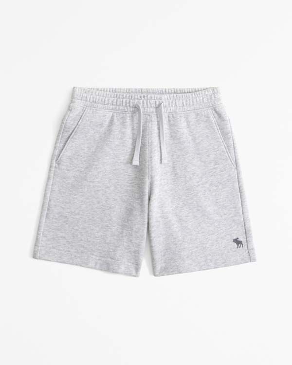 essential fleece icon shorts, Light Gray