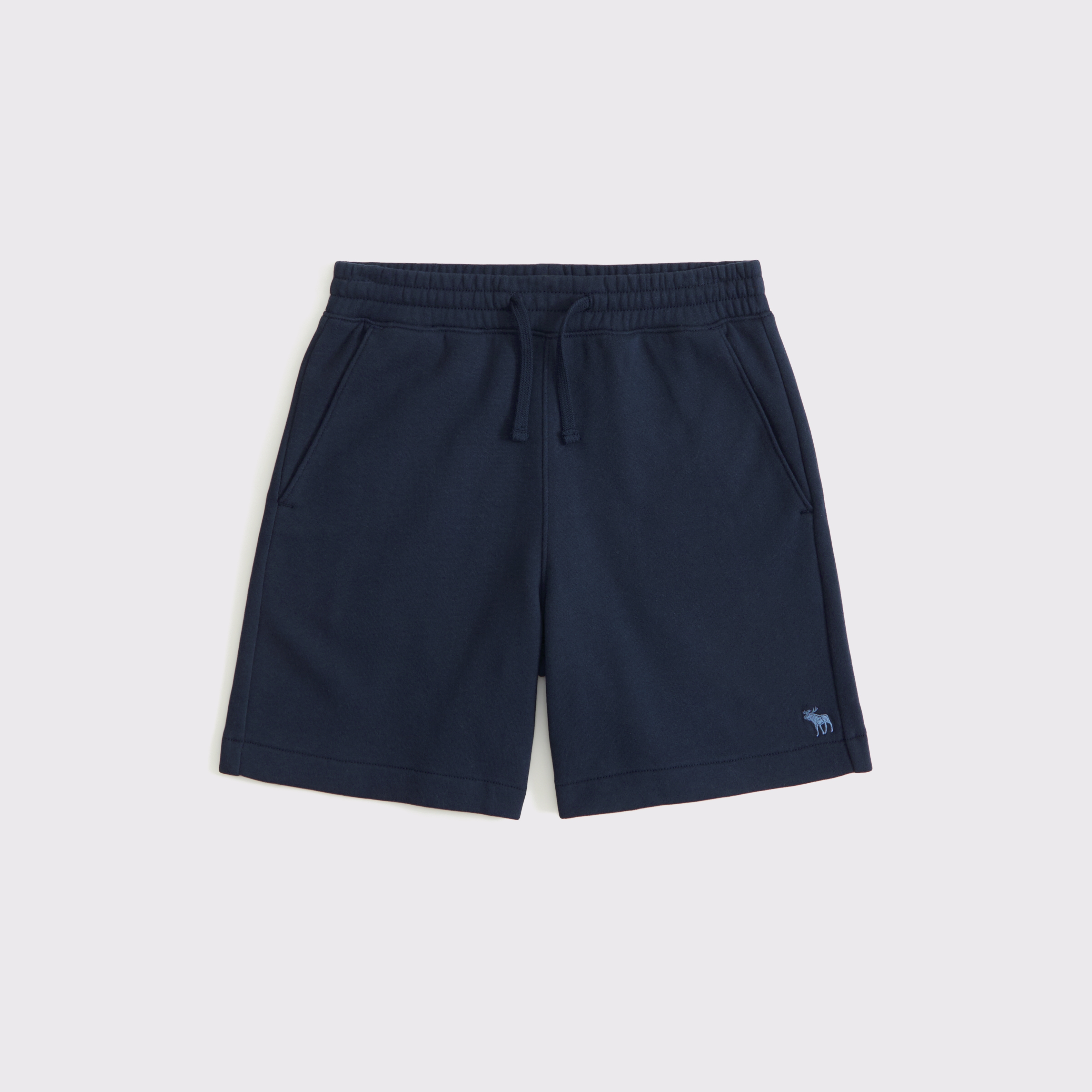 Abercrombie & Fitch Kids' Essential Fleece Icon Shorts In Blue