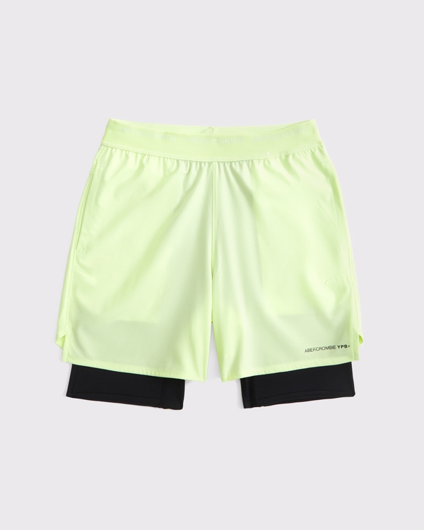 ypb motiontek twofer shorts, Lime view 1