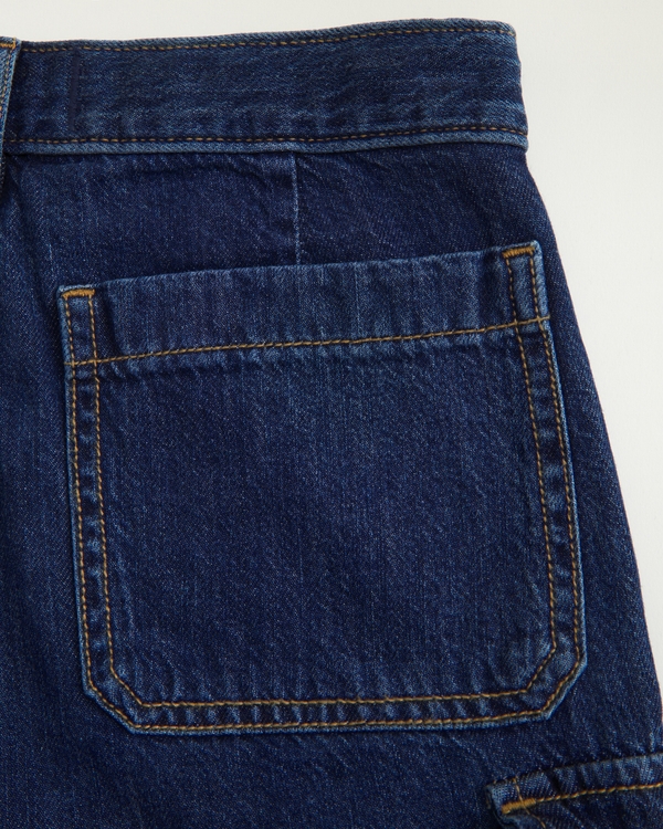 cargo jorts, Dark Wash view 2