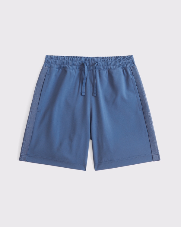 ypb logo tape shorts, Hazy Blue view 1