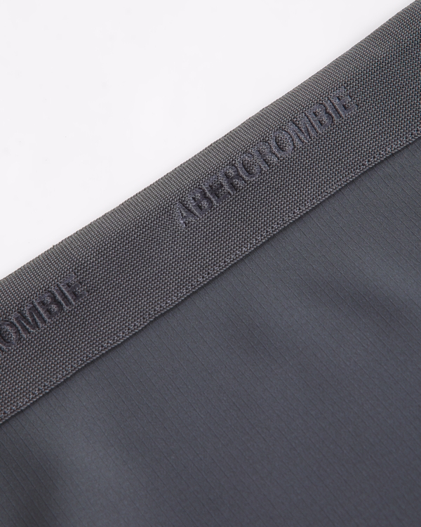 ypb logo tape shorts, Gray view 2