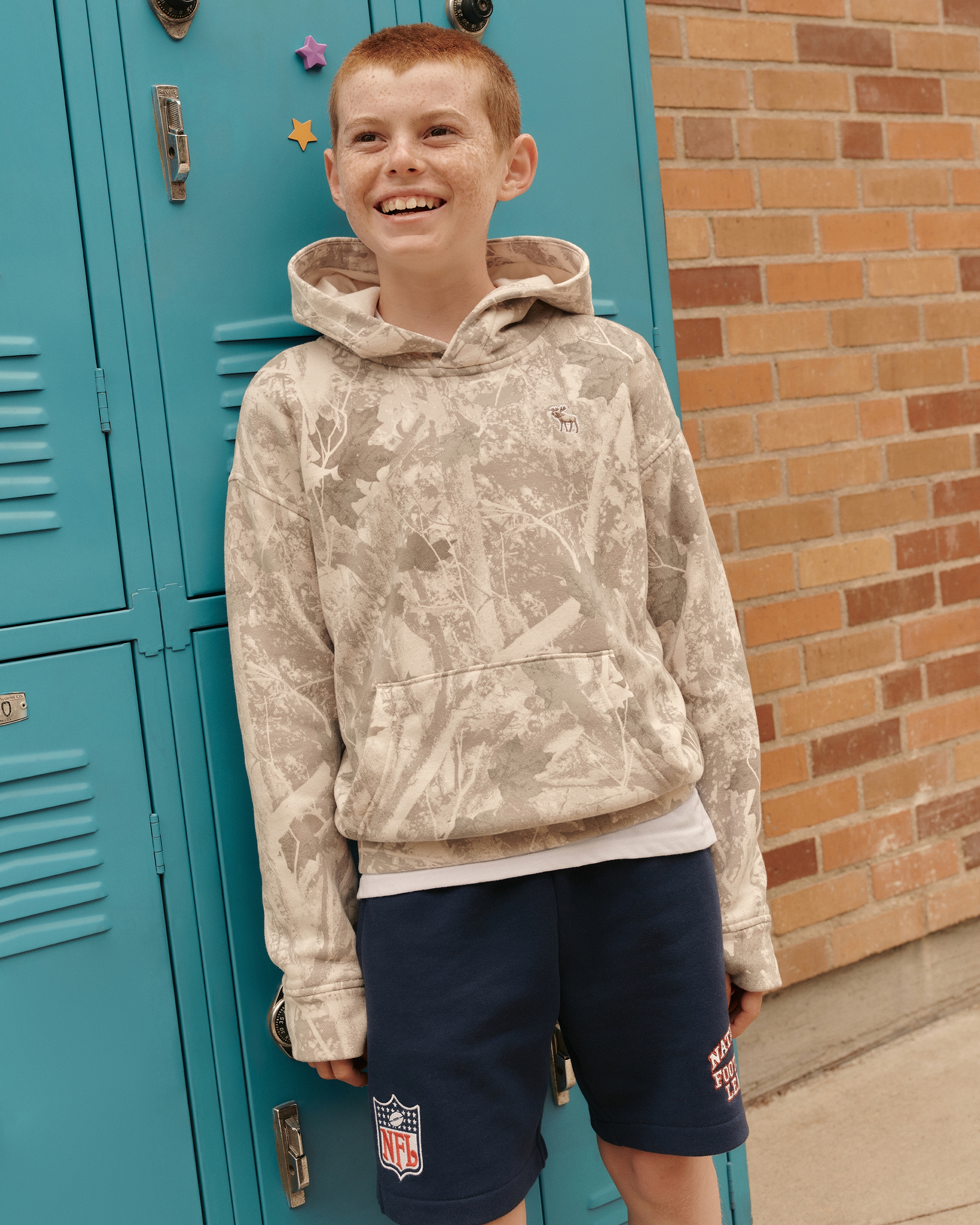 Abercrombie & Fitch Kids' Nfl Graphic Fleece Shorts