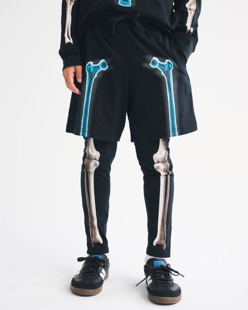 spooky glow-in-the-dark twofer shorts
