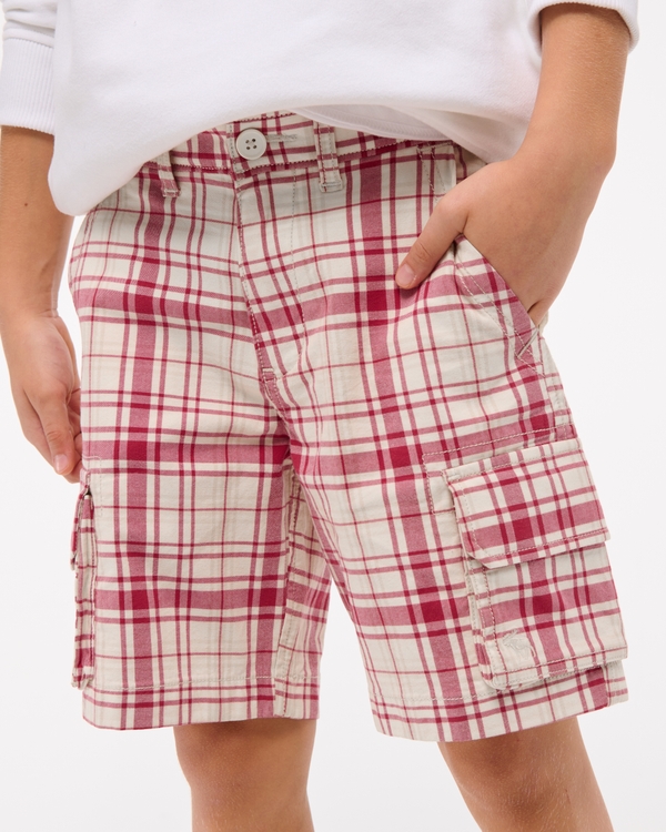 plaid cargo shorts