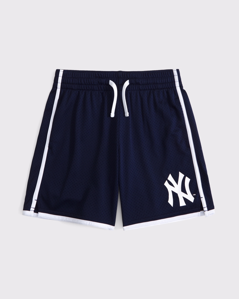 boys new york yankees mesh shorts | boys clearance
