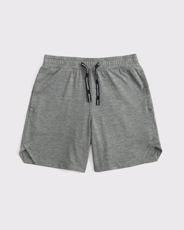 ypb knit twofer shorts, Gray view 1