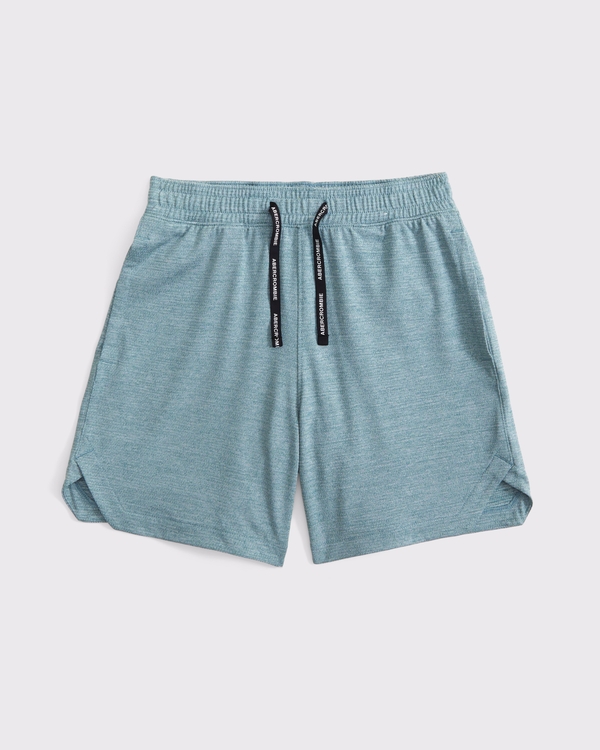 ypb knit twofer shorts, Blue view 1