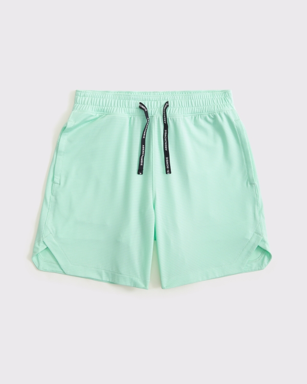 ypb knit twofer shorts, Mint Green view 1