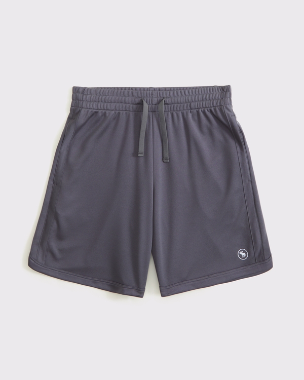 active knit shorts, Dark Gray view 1