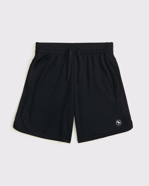 active knit shorts, Black view 1