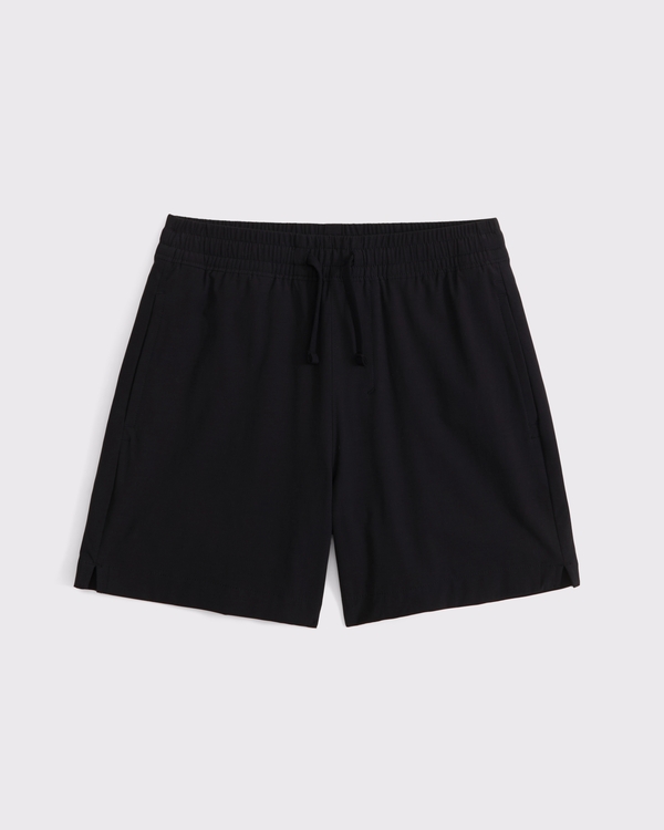 a&f hybrid shorts, Black view 1