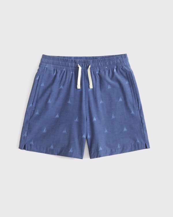 a&f hybrid shorts, Blue Pattern view 1