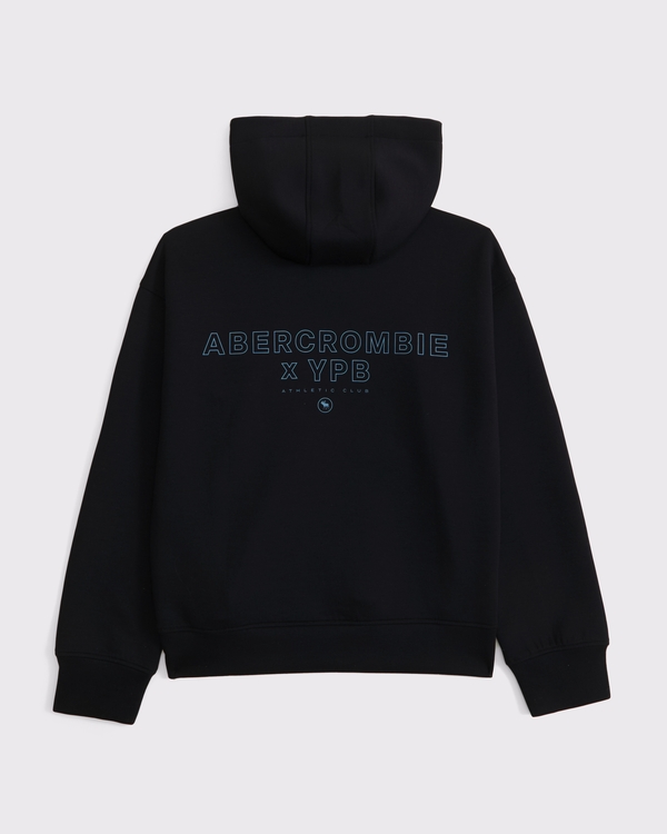 ypb active hoodie & shorts set, Black view 2