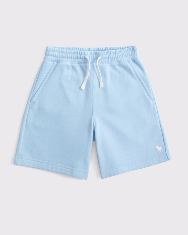 essential fleece icon shorts, Light Blue view 1
