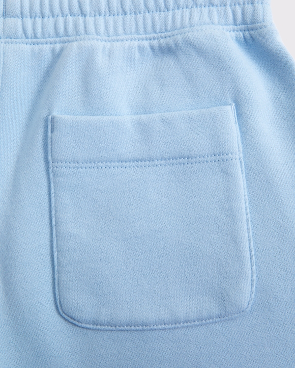 essential fleece icon shorts, Light Blue view 2