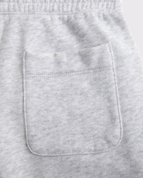 essential fleece icon shorts, Light Gray view 2