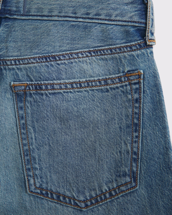 below-the-knee jorts, Medium Wash view 2