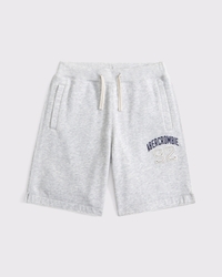 fleece logo shorts