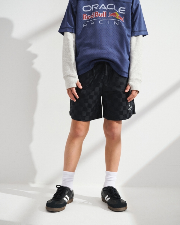 ypb warm up shorts, Black view 1