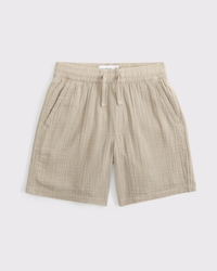 gauzy pull-on shorts