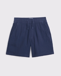 gauzy pull-on shorts