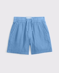 gauzy pull-on shorts