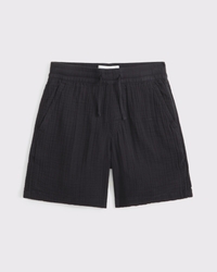 gauzy pull-on shorts