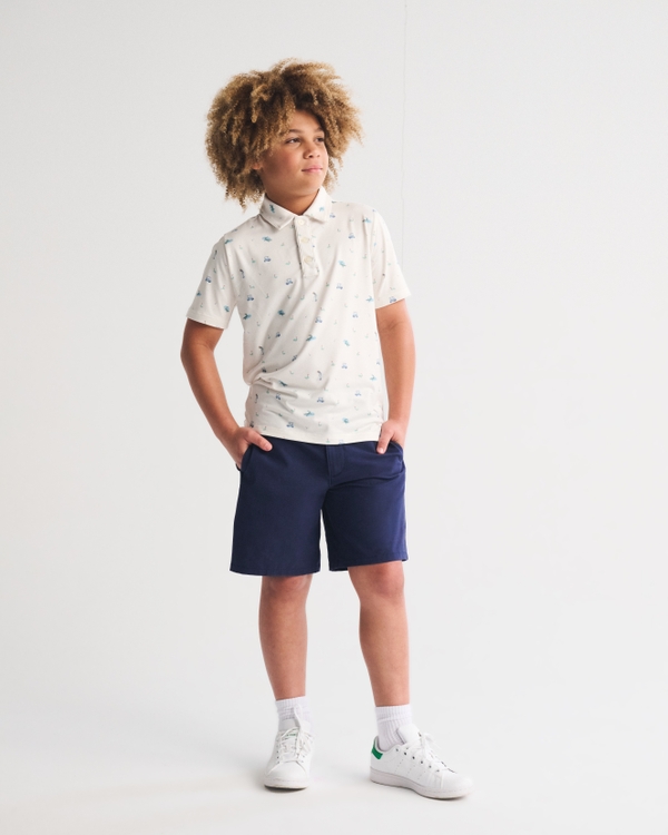 performance golf shorts, Navy view 1