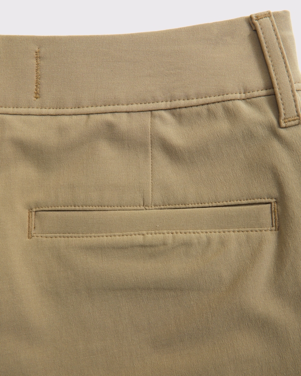 performance golf shorts, Khaki view 2