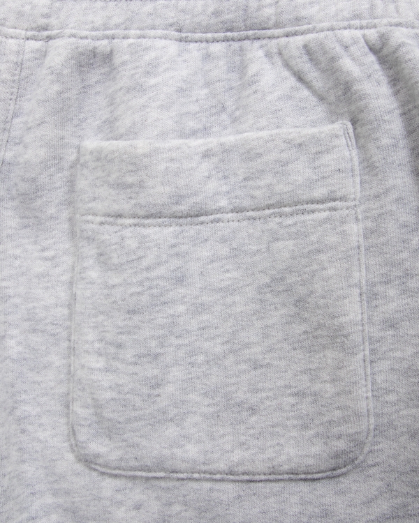baggy fleece icon shorts, Light Gray view 2