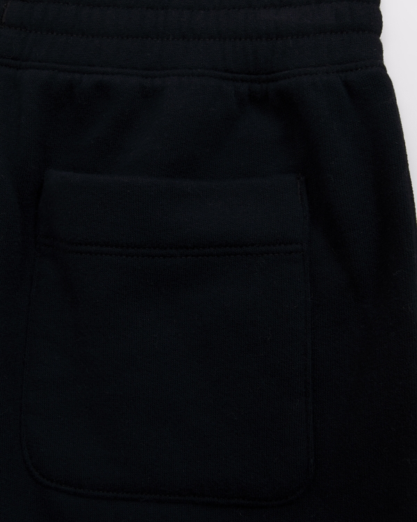 baggy fleece icon shorts, Black view 2