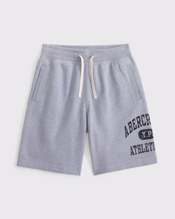 ypb fleece logo shorts, Gray view 1