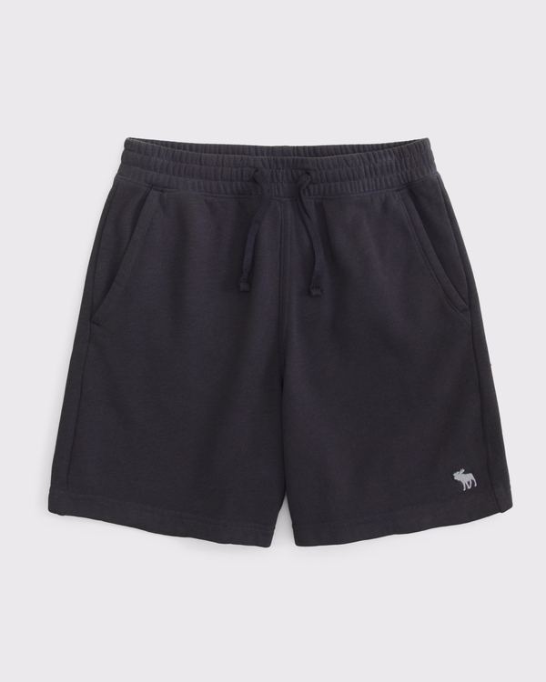 icon fleece shorts, Charcoal view 1