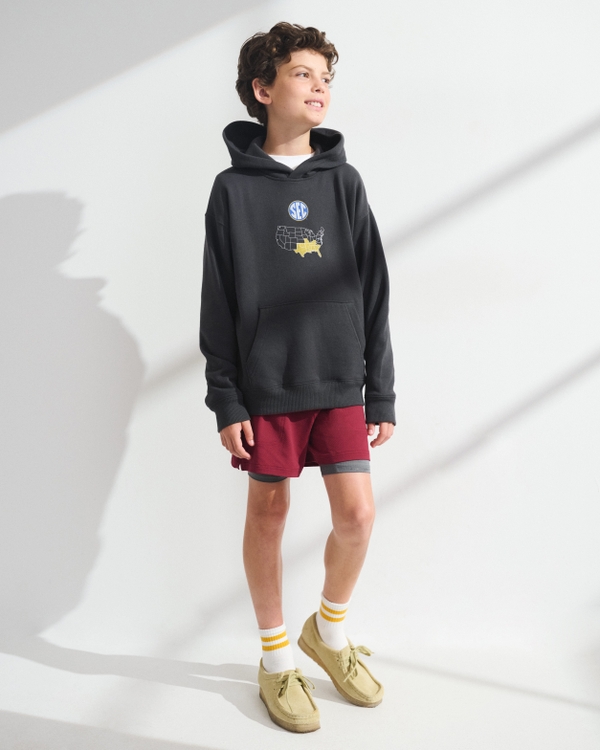 ypb twofer shorts, Black Cherry view 1