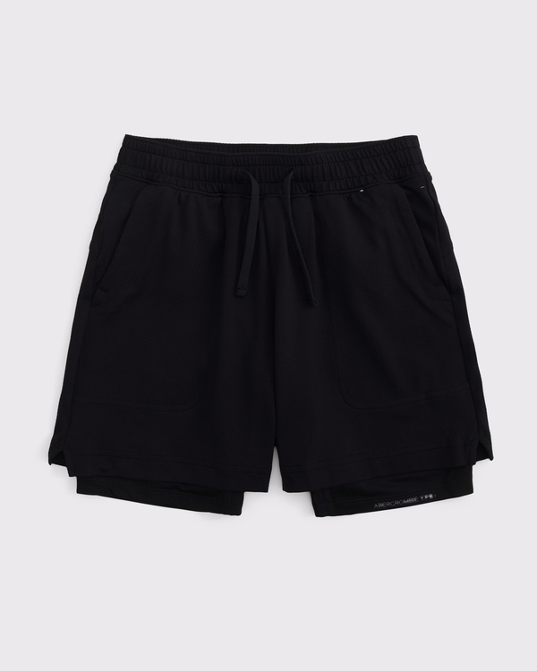 ypb twofer shorts, Black view 1