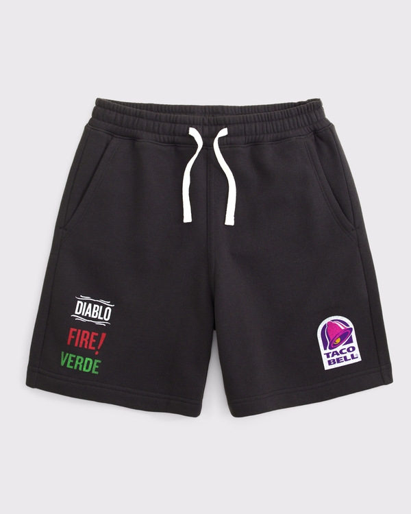 taco bell graphic short, Charcoal view 1