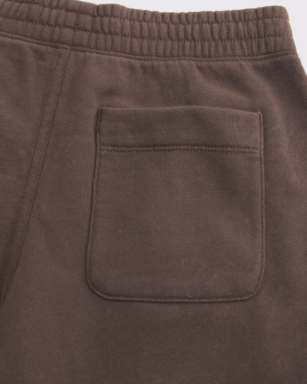 icon fleece shorts, Ash Brown view 2