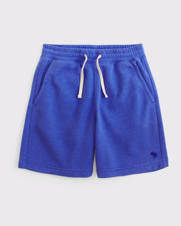 icon fleece shorts, Cobalt Blue view 1