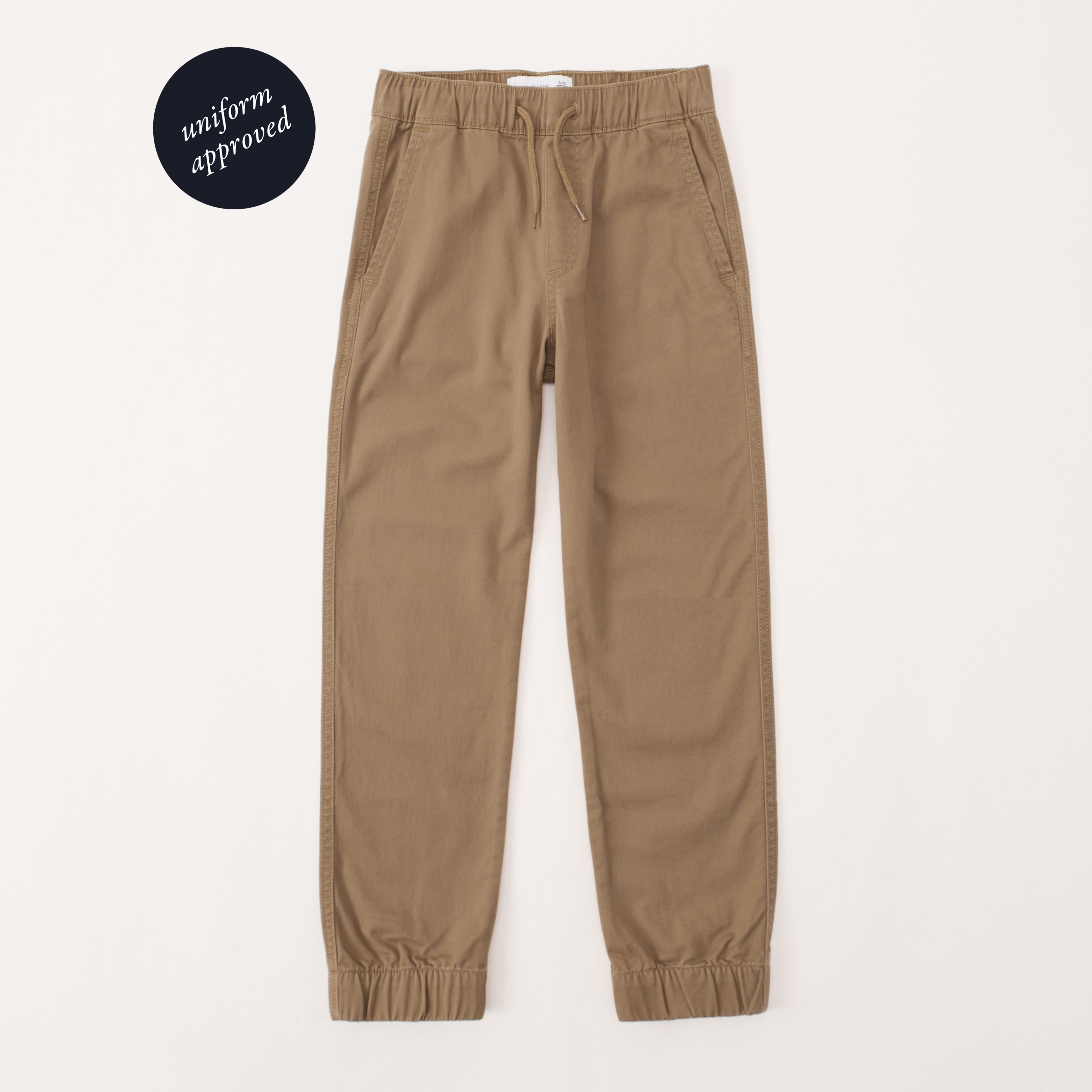 boys tan joggers