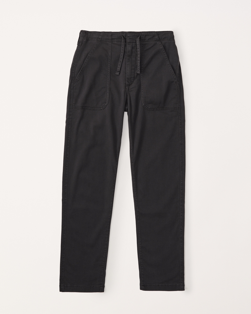 boys twill knit pull-on taper pants | boys bottoms | Abercrombie.com