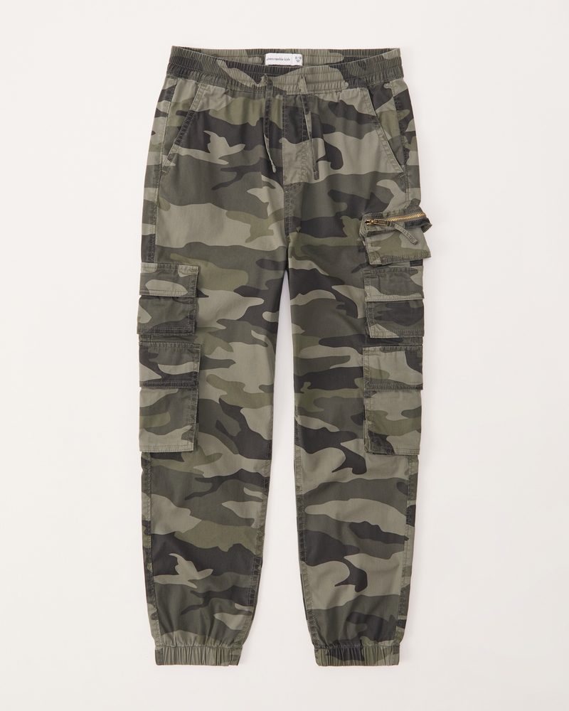 H&M Divided Camo Mens Sz 30 Pants Jogger Camouflage Cargo Pockets